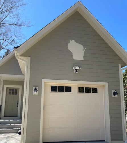 Customer photo review of Metal Wisconsin Wall Art - Custom Metal US State Sign - 14 Color Options