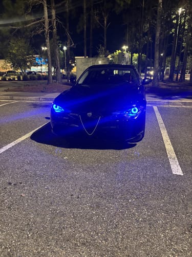 Customer photo review of Alfa Romeo Giulia Multicolor Halo Kit (2015-2020)