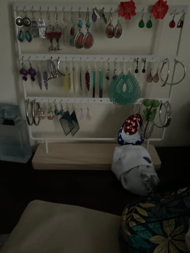 Susan H. review of Large Peacock Dangles Hypoallergenic Earrings for Sensitive Ears Made with Plastic Posts image 1 out of 1