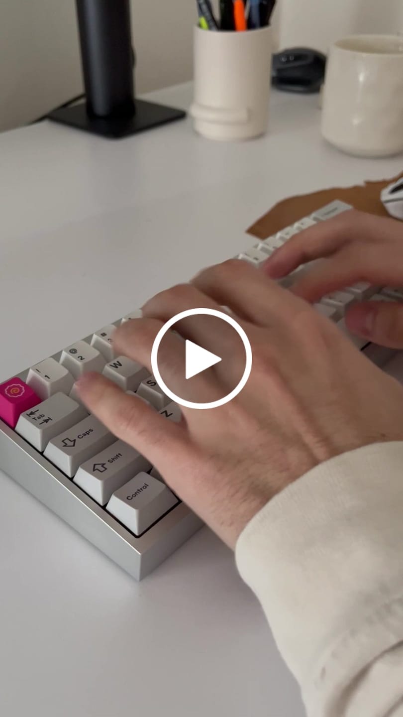 Customer video review of NEO X KEYGEEK OAT LINEAR SWITCH FACTORY LUBED EDITION (10PCS)