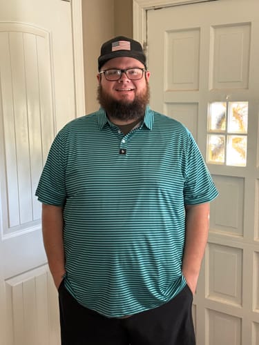 Customer photo review of Tight Stripes - Teal