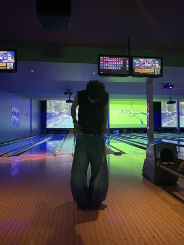 Customer photo review of Curved Denim Jeans