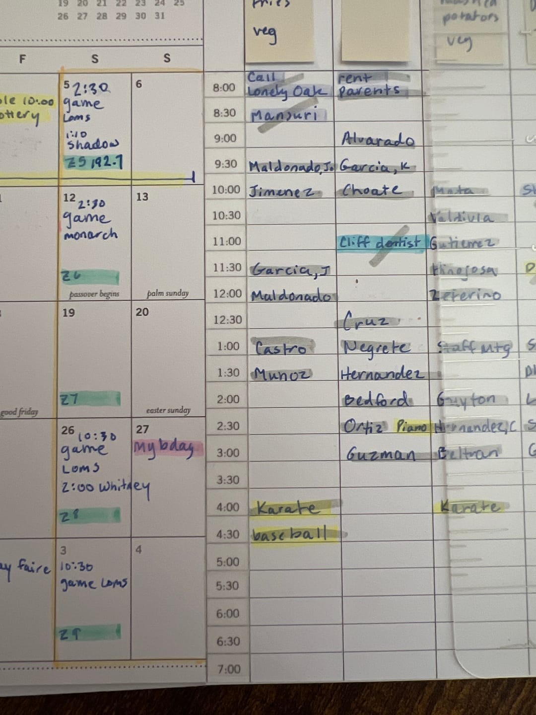 Customer photo review of Half-Hour Time Washi Tape