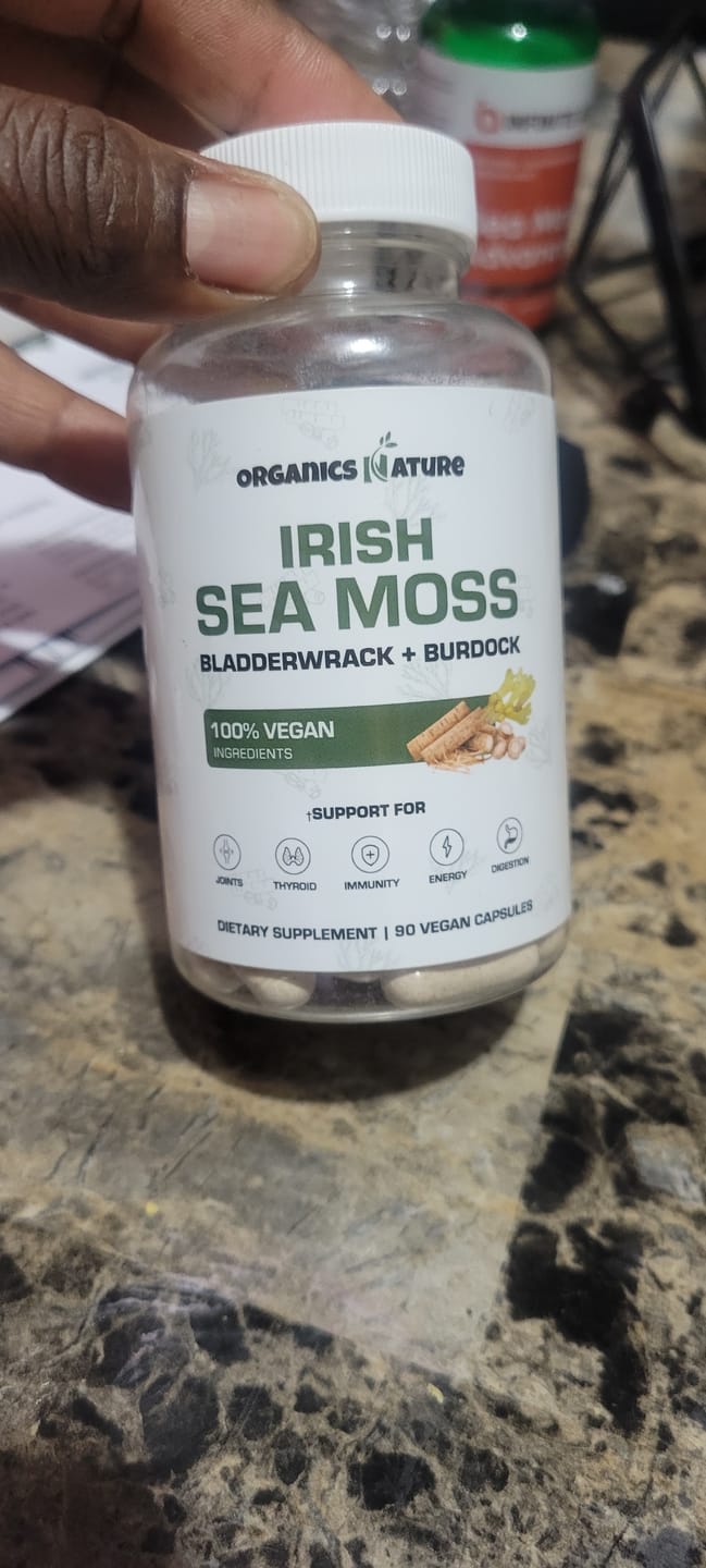 Customer photo review of Sea Moss With Bladderwrack & Burdock Root - 1 Bottle