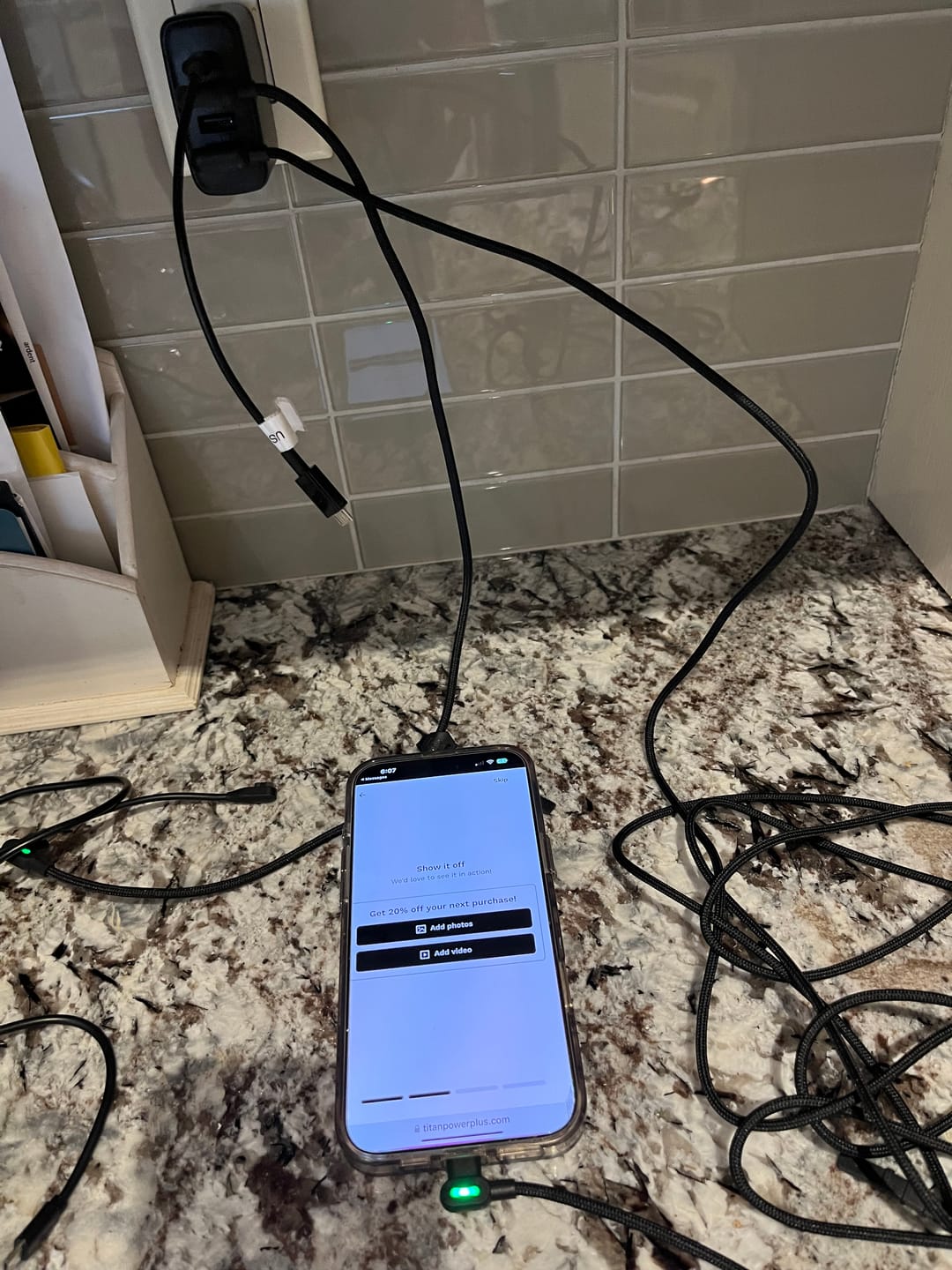 Customer photo review of Titan Smart Cable™ PRO