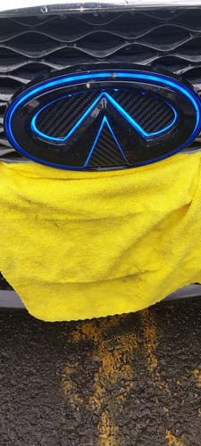 Customer photo review of Infiniti Q60 RGB LED Emblem (2014-2022)