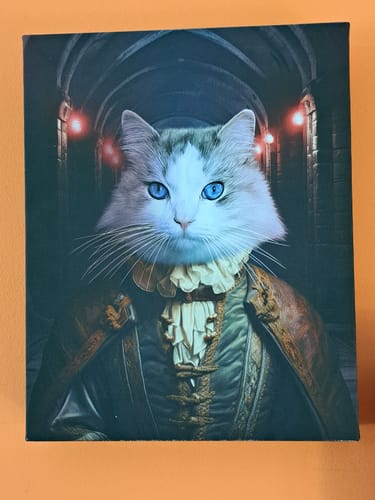 Customer photo review of The Feared Sheriff – Custom Pet Canvas