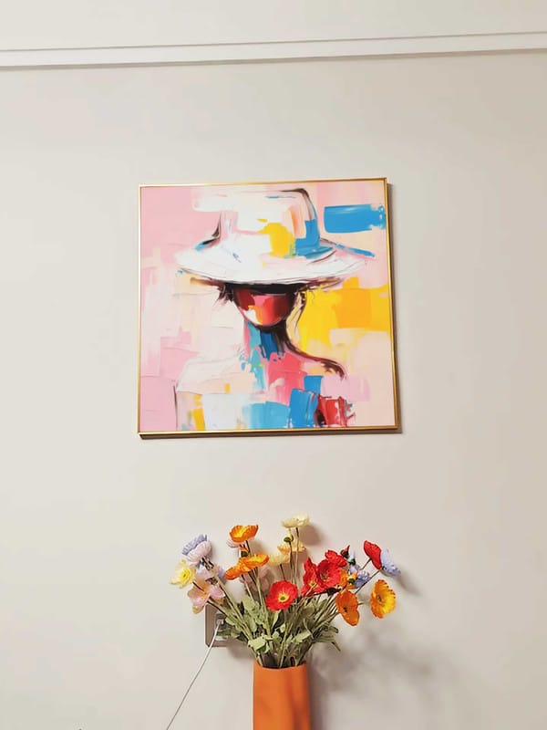 Customer photo review of Abstract People Canvas Art #AE004