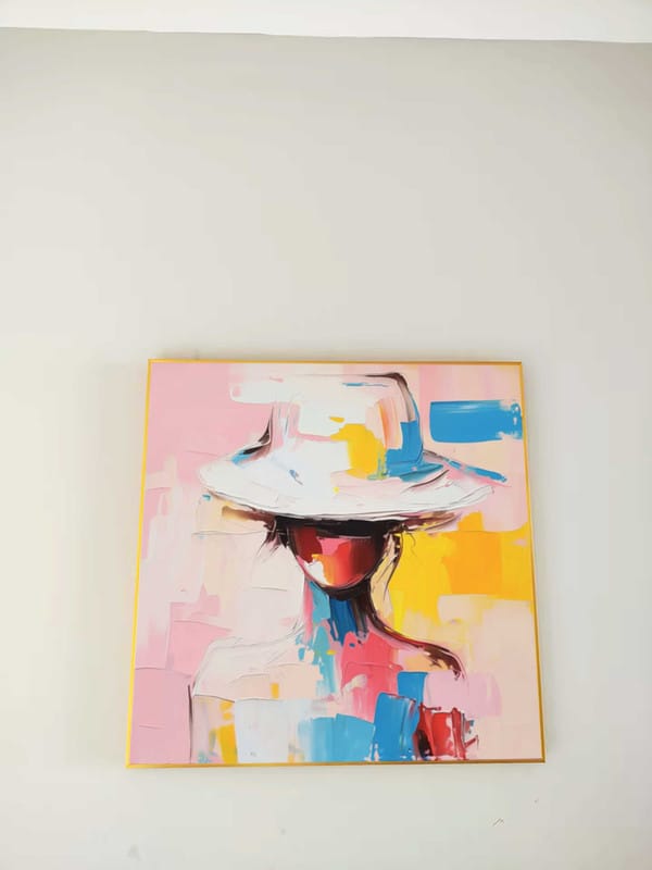 Customer photo review of Abstract People Canvas Art #AE004