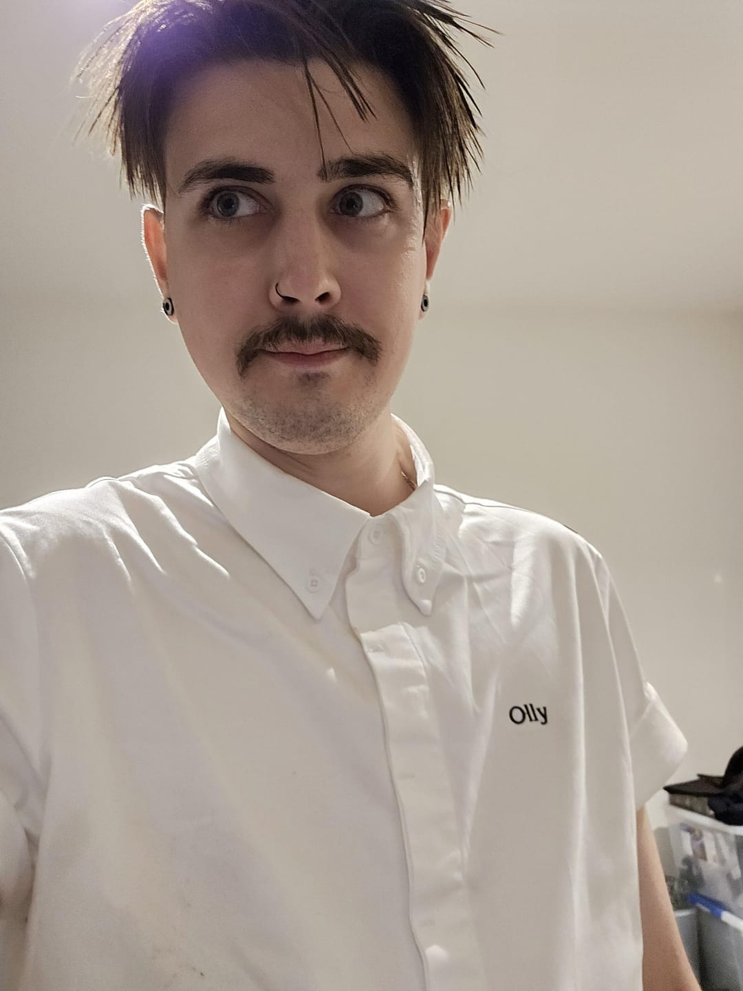 Customer photo review of Super Slick Men's Chef Shirt