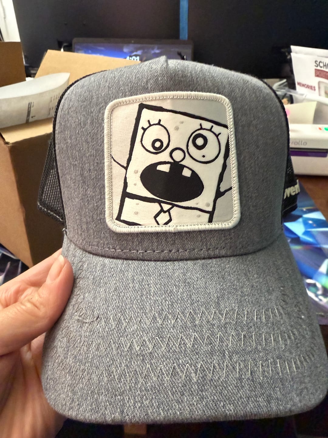Customer photo review of OVERLORD X SpongeBob: DoodleBob Trucker Cap