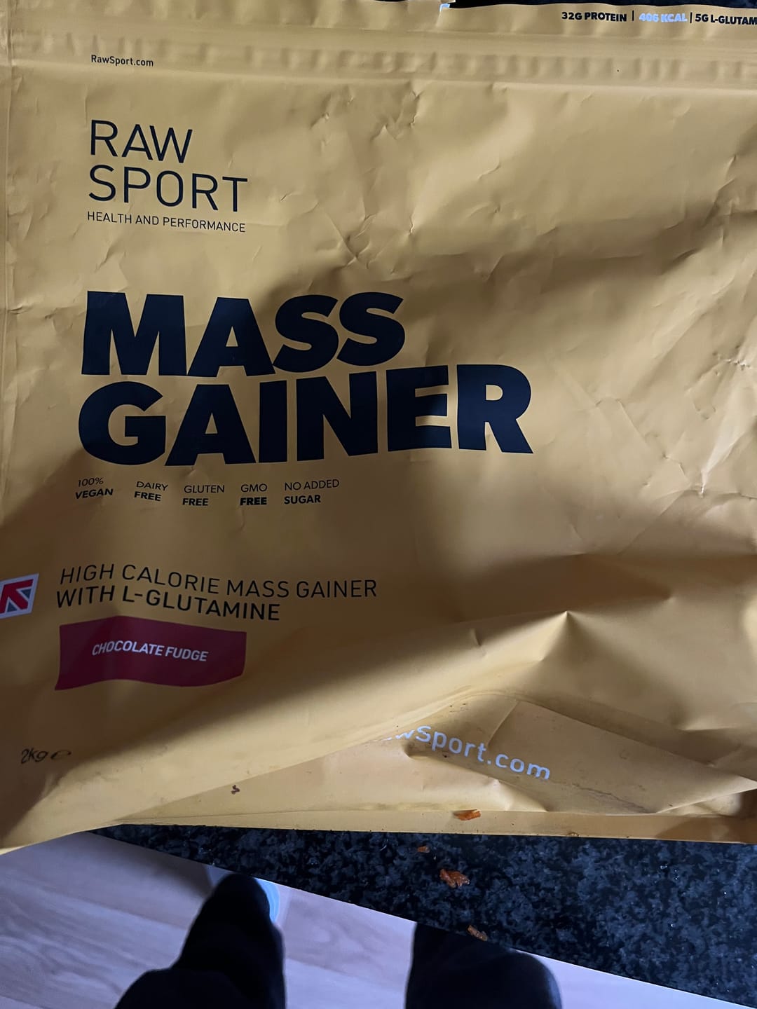Customer photo review of Mass Gainer | Plant Based Vegan