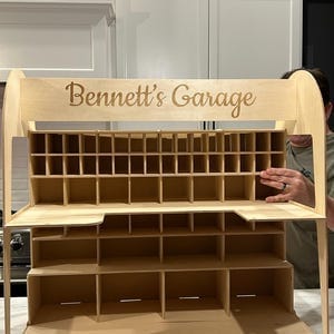 Customer photo review of Spielzeug-Auto-Garage mit Aufbewahrung