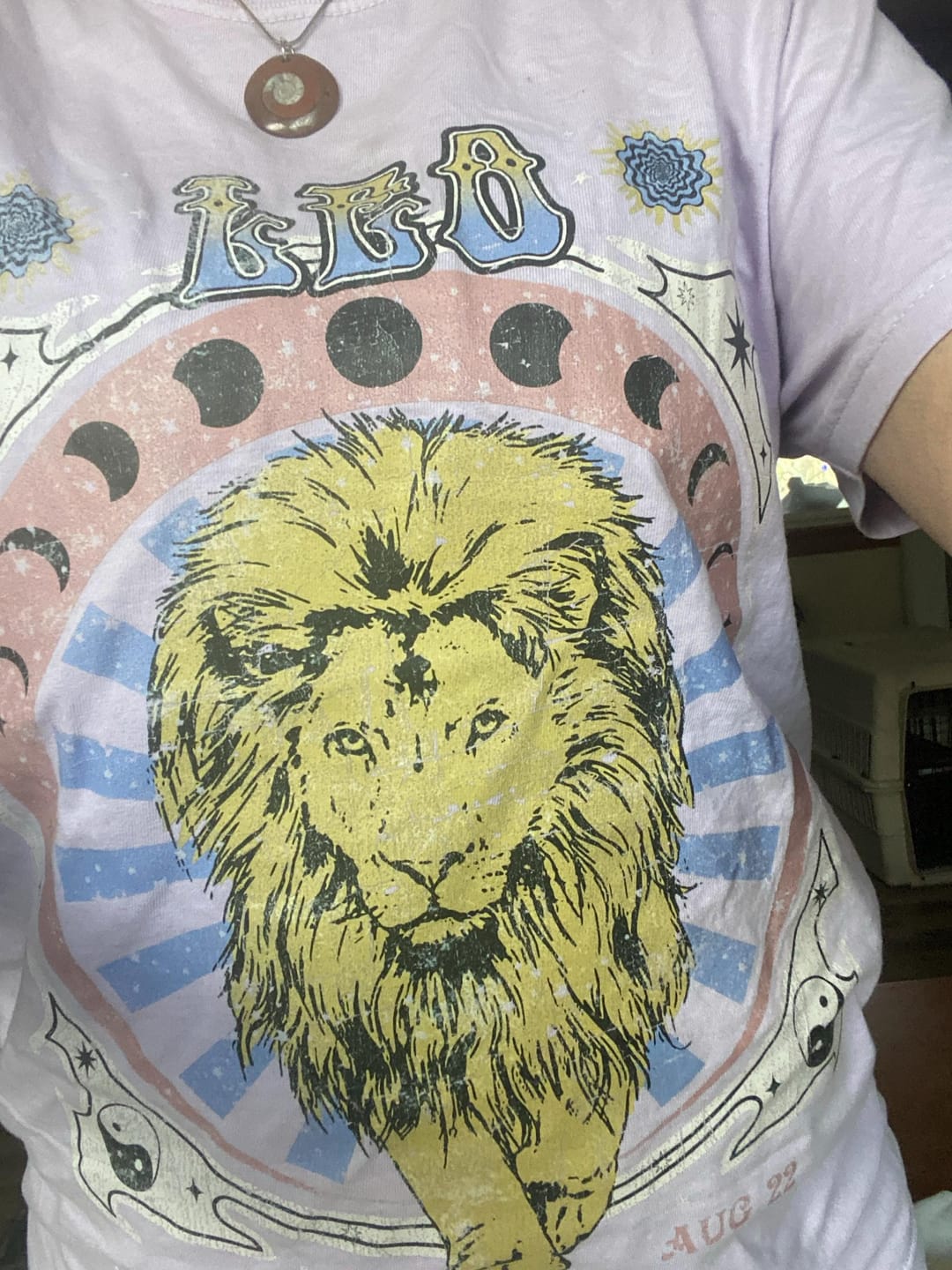Customer photo review of Leo Zodiac Comfort Colors Tees, Horoscope, Astrology