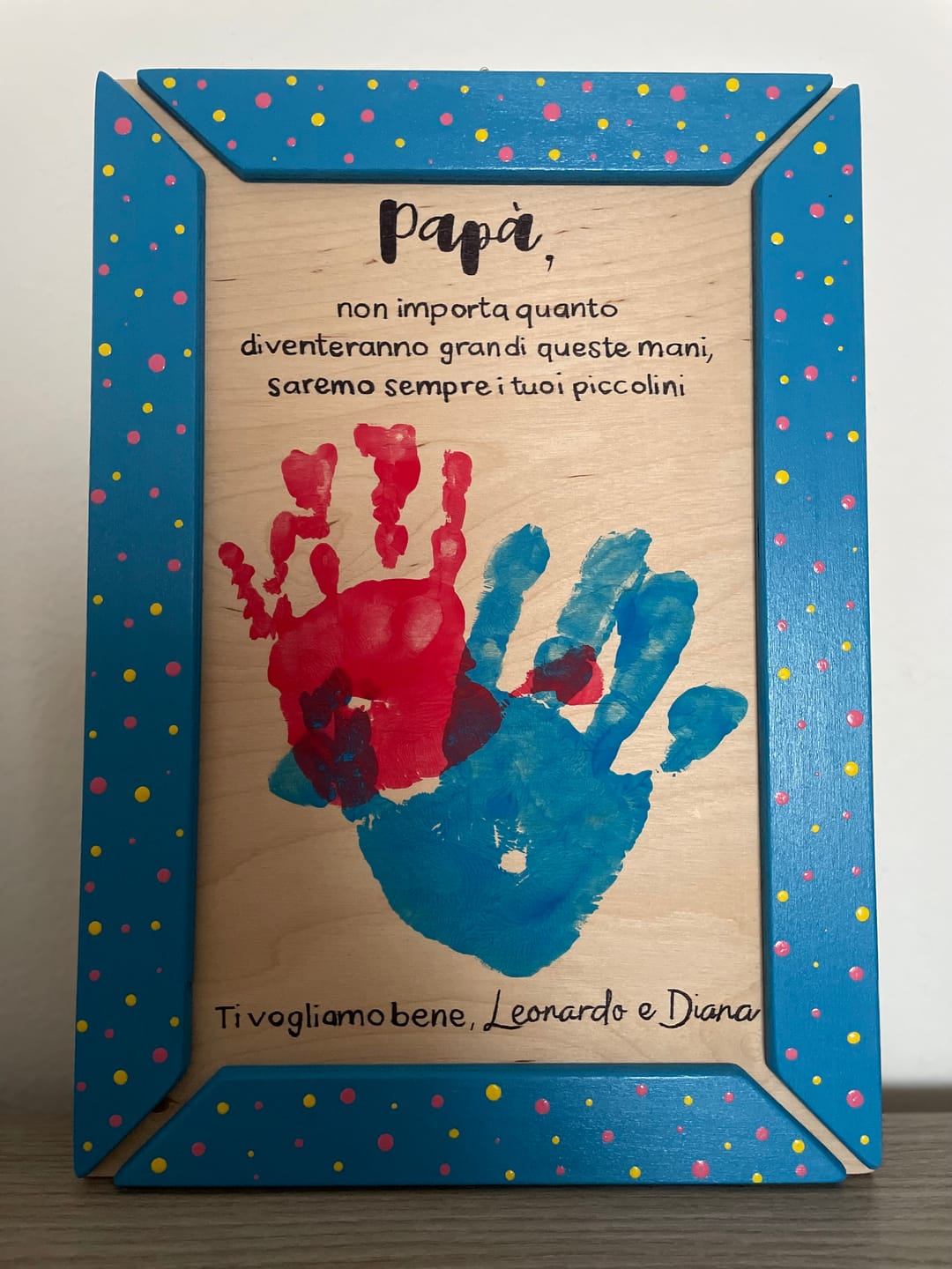 Customer photo review of Quadretto - festa del papà