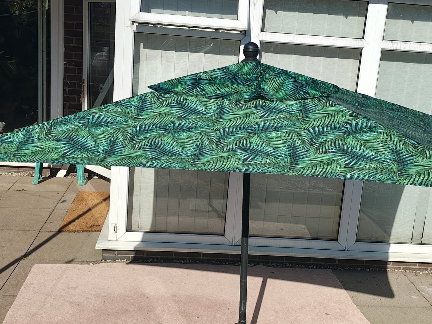 Customer photo review of Tropical Leaves Water Resistant Fabric
