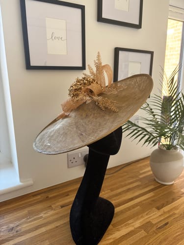 Customer photo review of Sinamay Side Sweep Hat Base 43 x 45cm HA080
