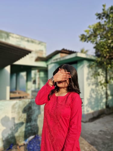 Customer photo review of Gul Deep Pink Cotton Kurta