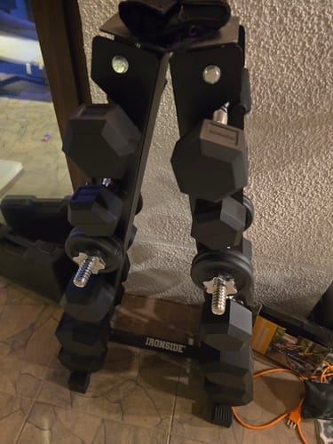 Customer photo review of Par de Mancuernas Hexagonales 2.5 a 17.5 KG IRONSIDE