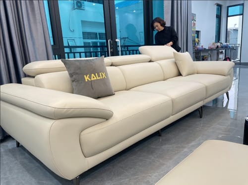 Customer photo review of Sofa văng da sang trọng 3 chỗ tựa gật gù PERRY