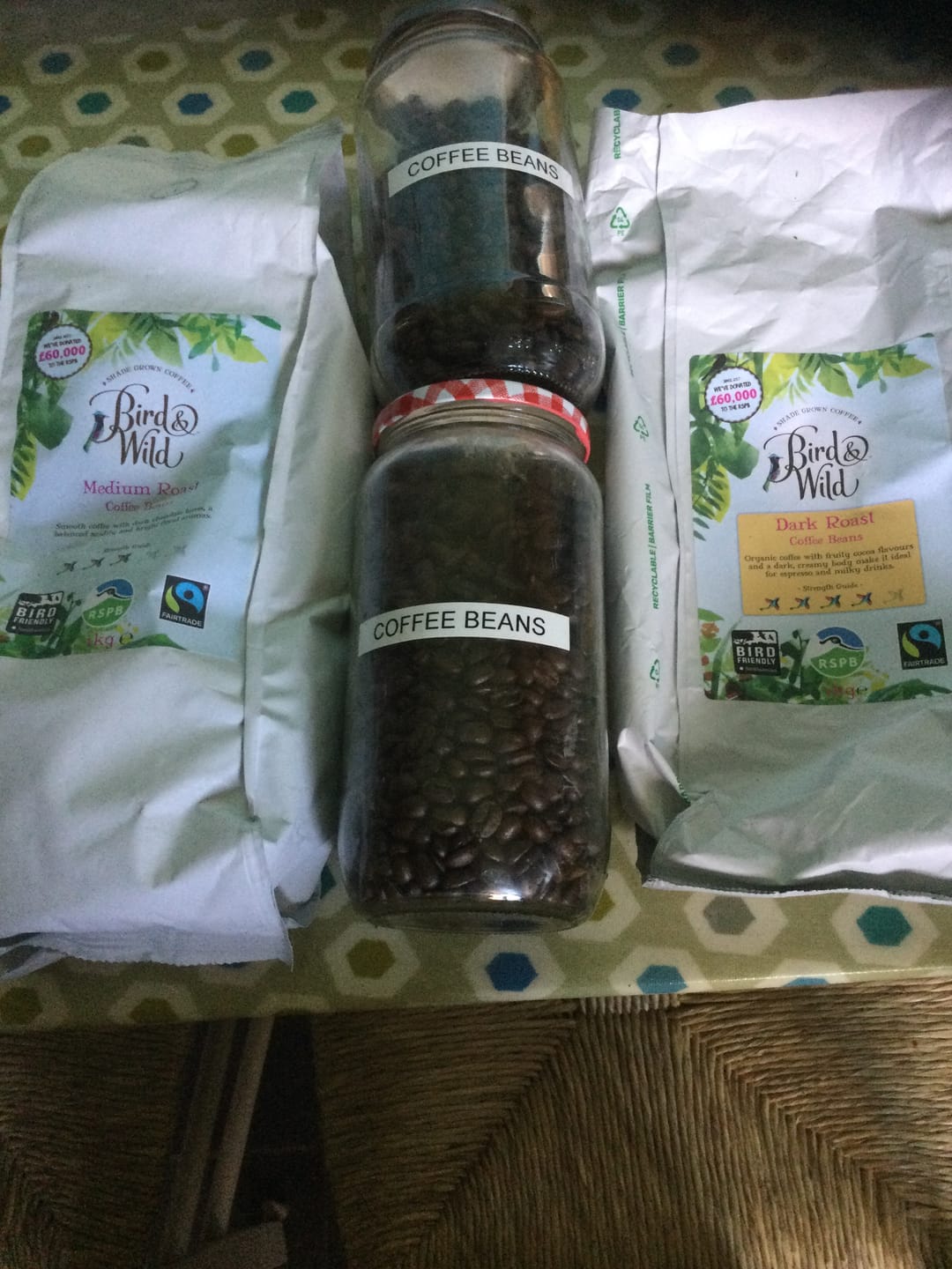 Customer photo review of Dark Roast Espresso Fairtrade Organic Coffee Beans and Ground - 200g, 500g, 1kg