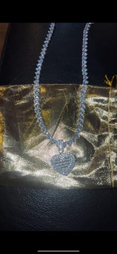 Customer photo review of Heart Photo Lockett | Custom Necklace
