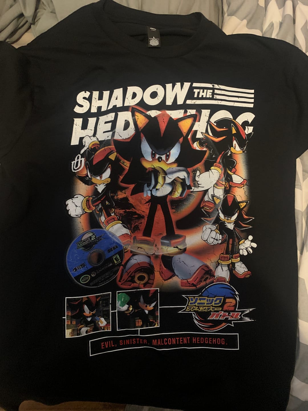 Customer photo review of Video Games 'Sonic Adventure 2 Battle: Shadow' Staple T-Shirt