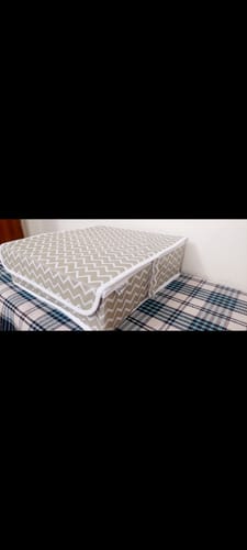 Customer photo review of Qoolish Pack of 1 Undergarments White Stripes Organizer Box with Lid