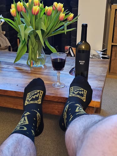 Customer photo review of 3 Pack | Lucky Dip | Compression Shred Socks