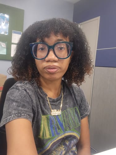 Customer photo review of Personalized Double Plated Name Necklace "Amber" with Cuban chain