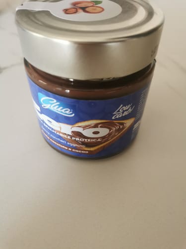 Customer photo review of Crema proteica gusto nocciola e cacao