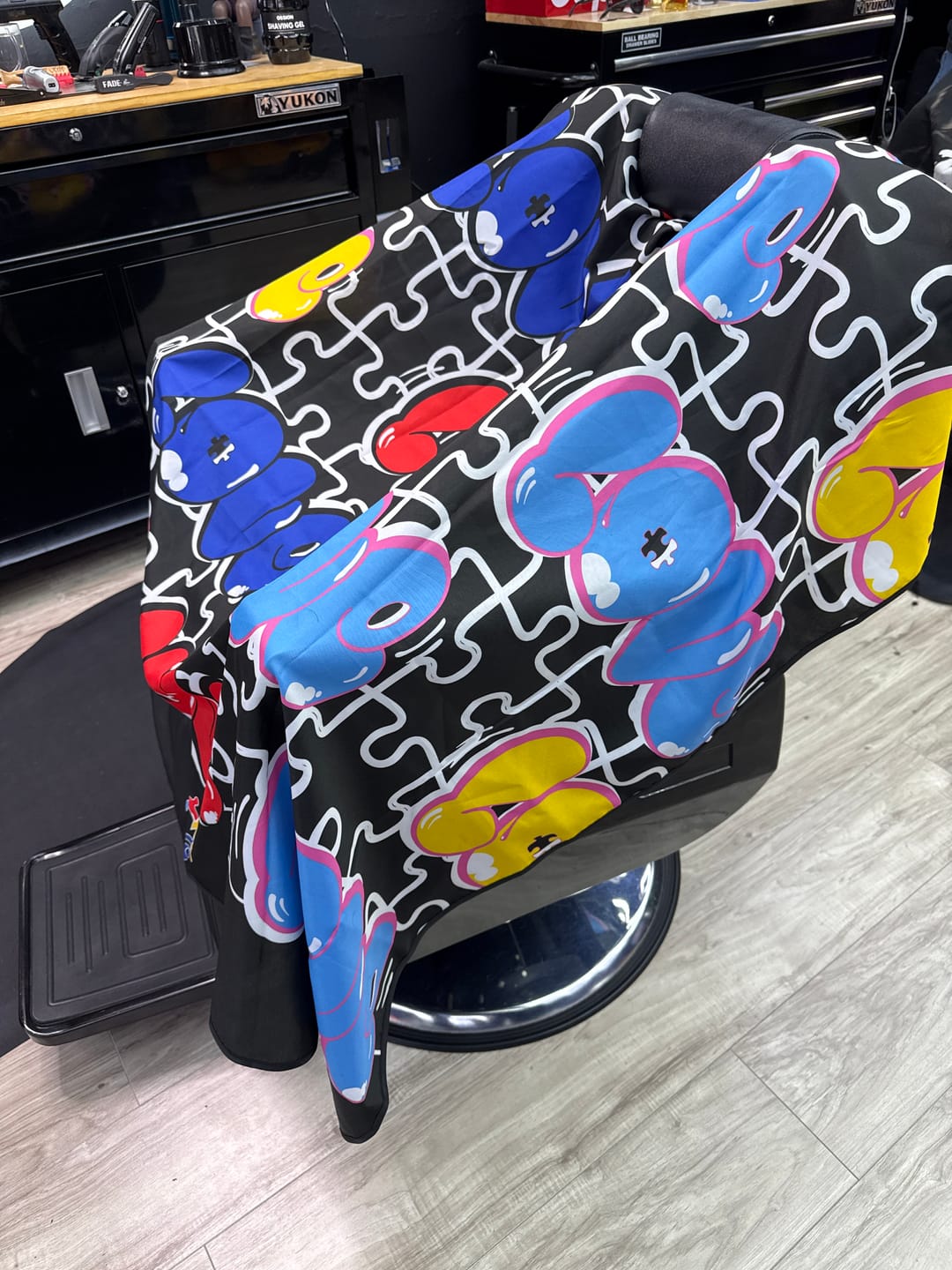 Customer photo review of Barber Apron And Cape Set - Boss Money - Various Colors