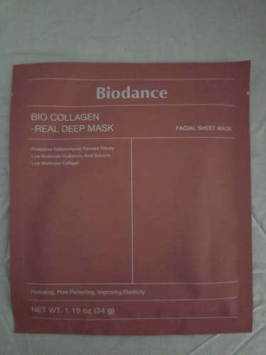 Customer photo review of BIODANCE Bio-Collagen Real Deep Mask veido kaukė