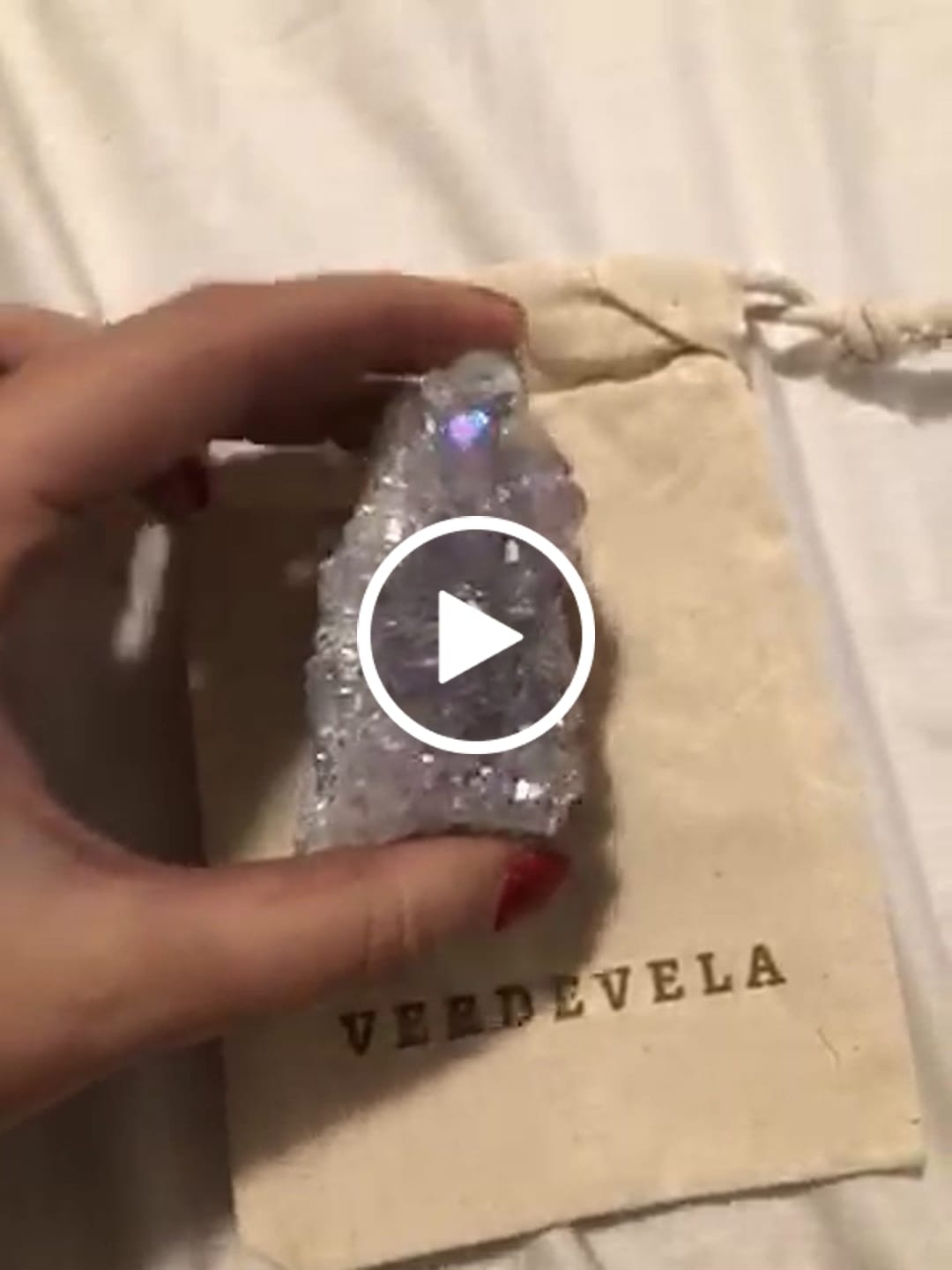 Customer video review of Drusa de Amatista Aura Ángel | Calma - Crecimiento personal