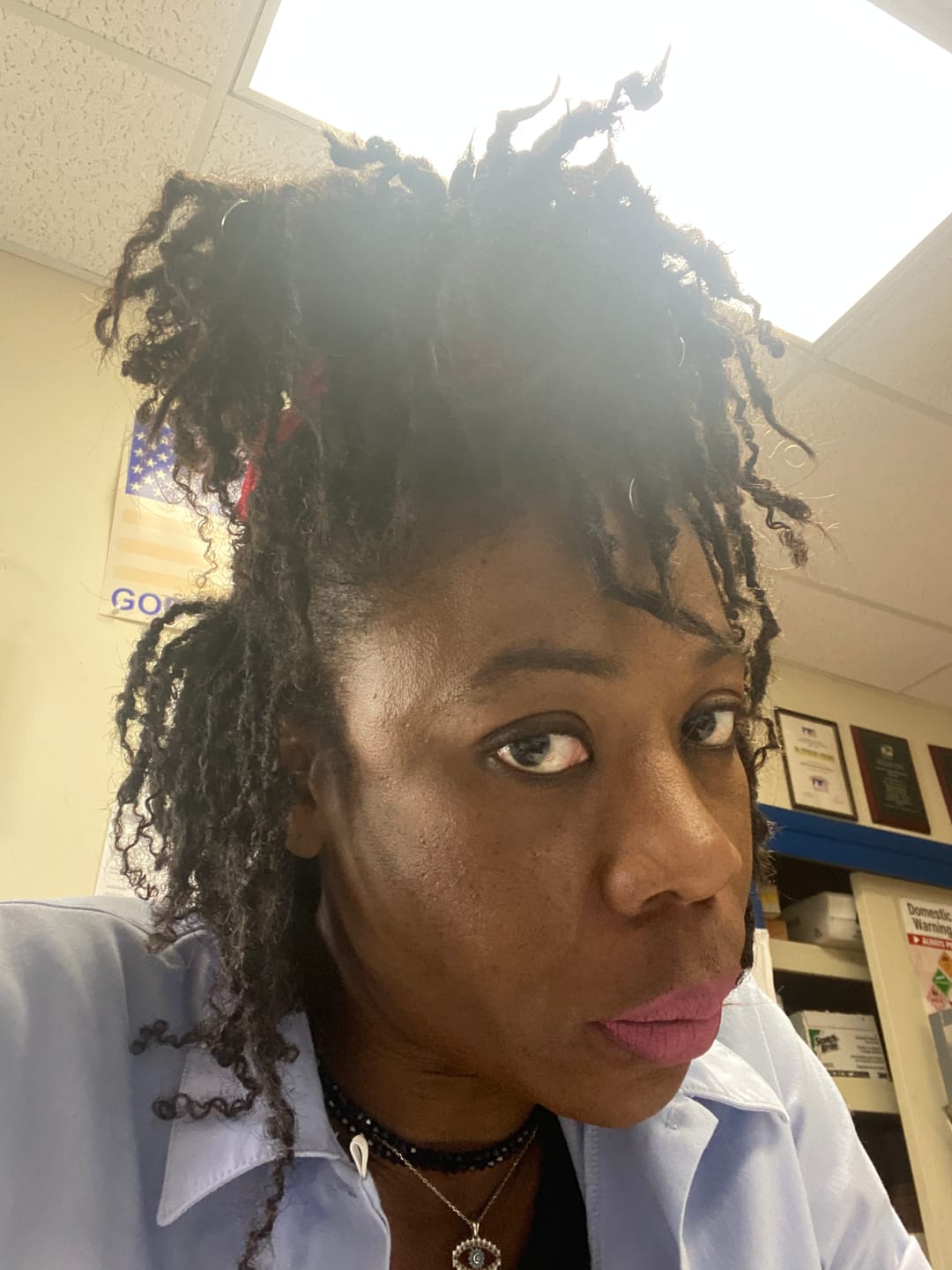 Customer photo review of Human Crochet Hair Micro Yanky Twists