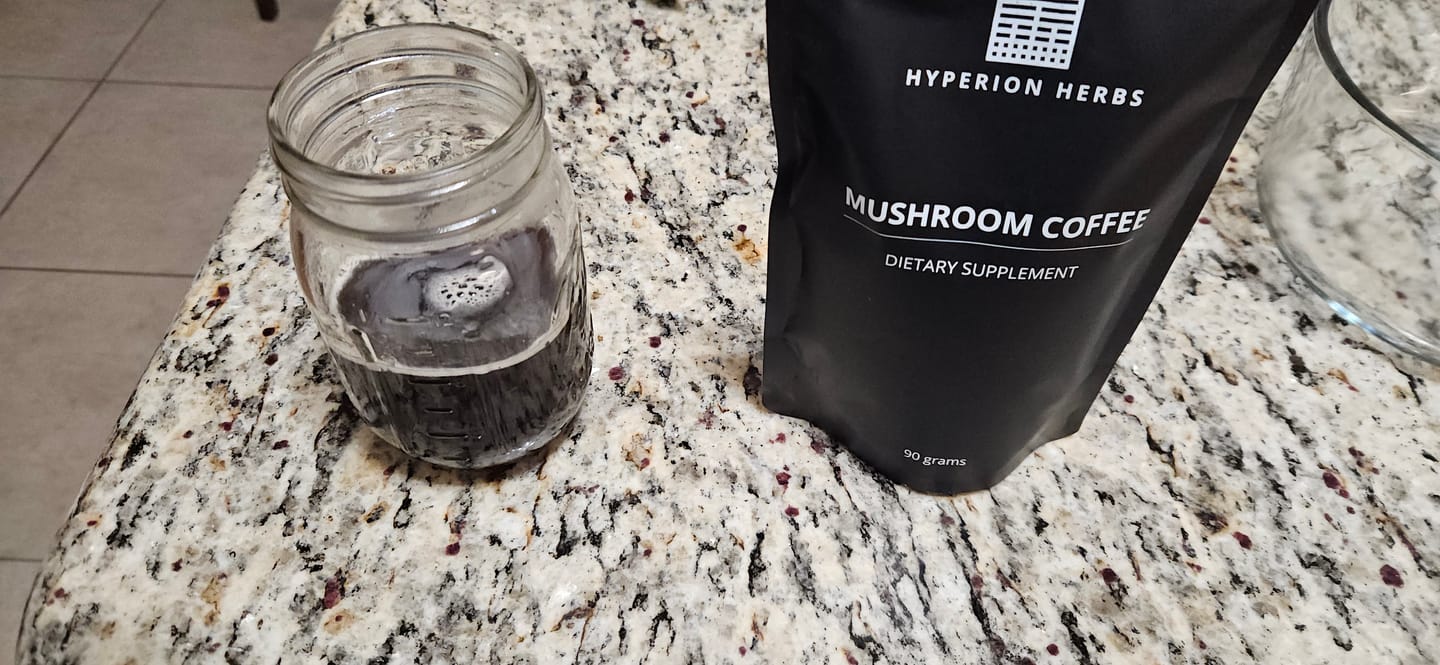 Customer photo review of Mushroom Coffee
