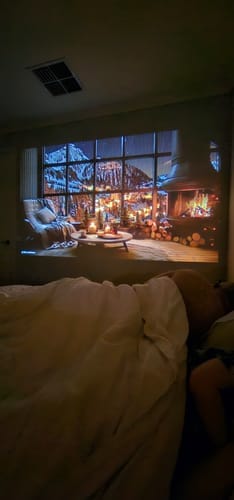 Customer photo review of MovieHub™ Ultra HD Projector + FREE Projector Screen
