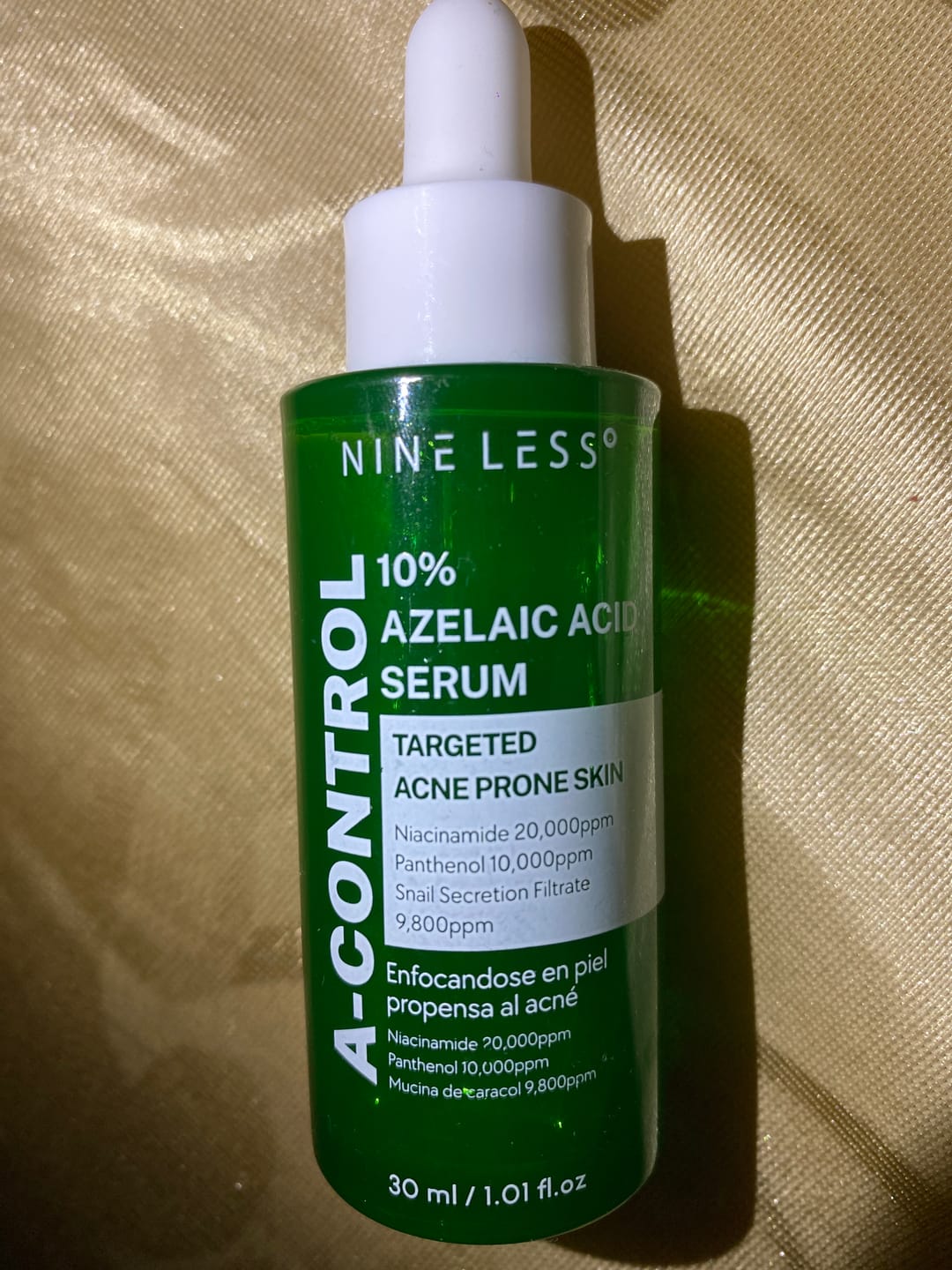 Customer photo review of A-control 10% Azelaic Acid Serum
