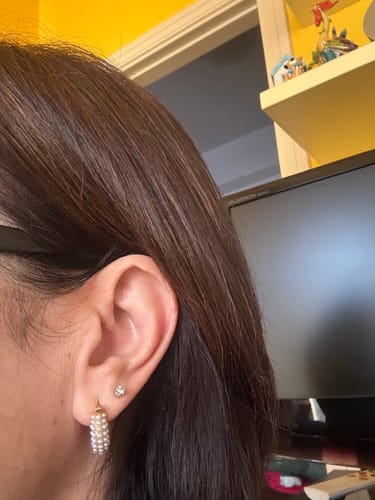 Customer photo review of Orecchini "Luna di zucchero"