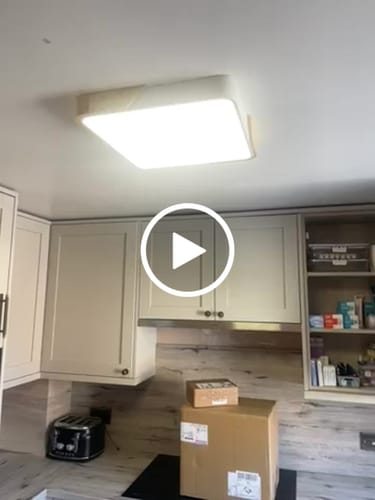 Customer video review of Modern Rectangle LED Flush Mount Ceiling Light