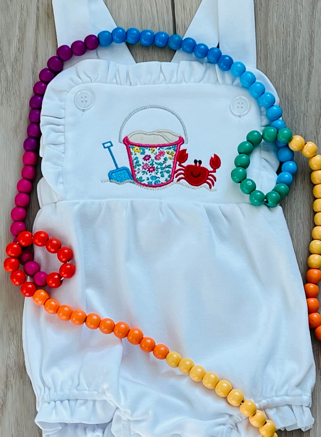Customer photo review of Ruffle Vintage Bubble Romper