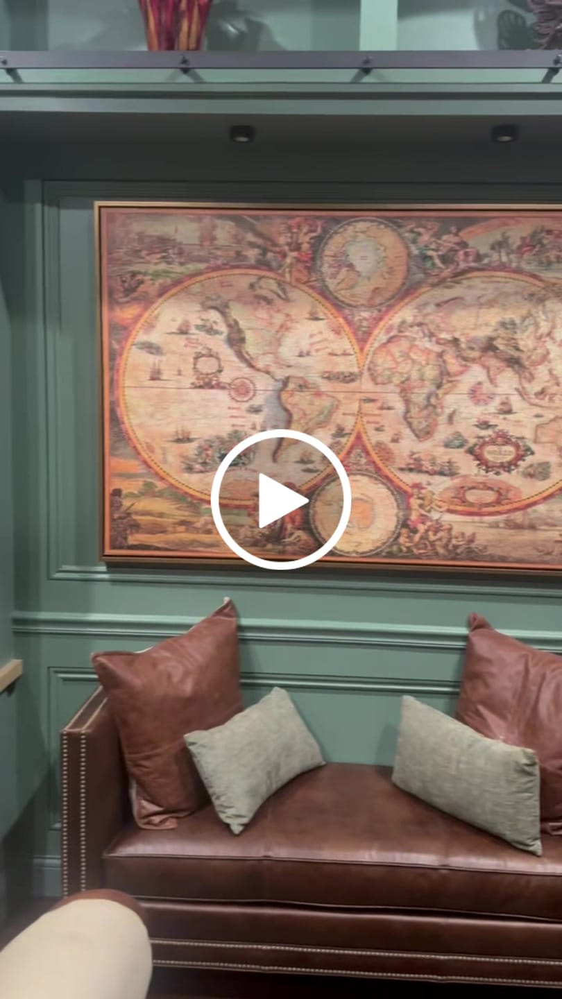 Customer video review of Large Vintage Style Modern World Map by Ray&Co, 2024