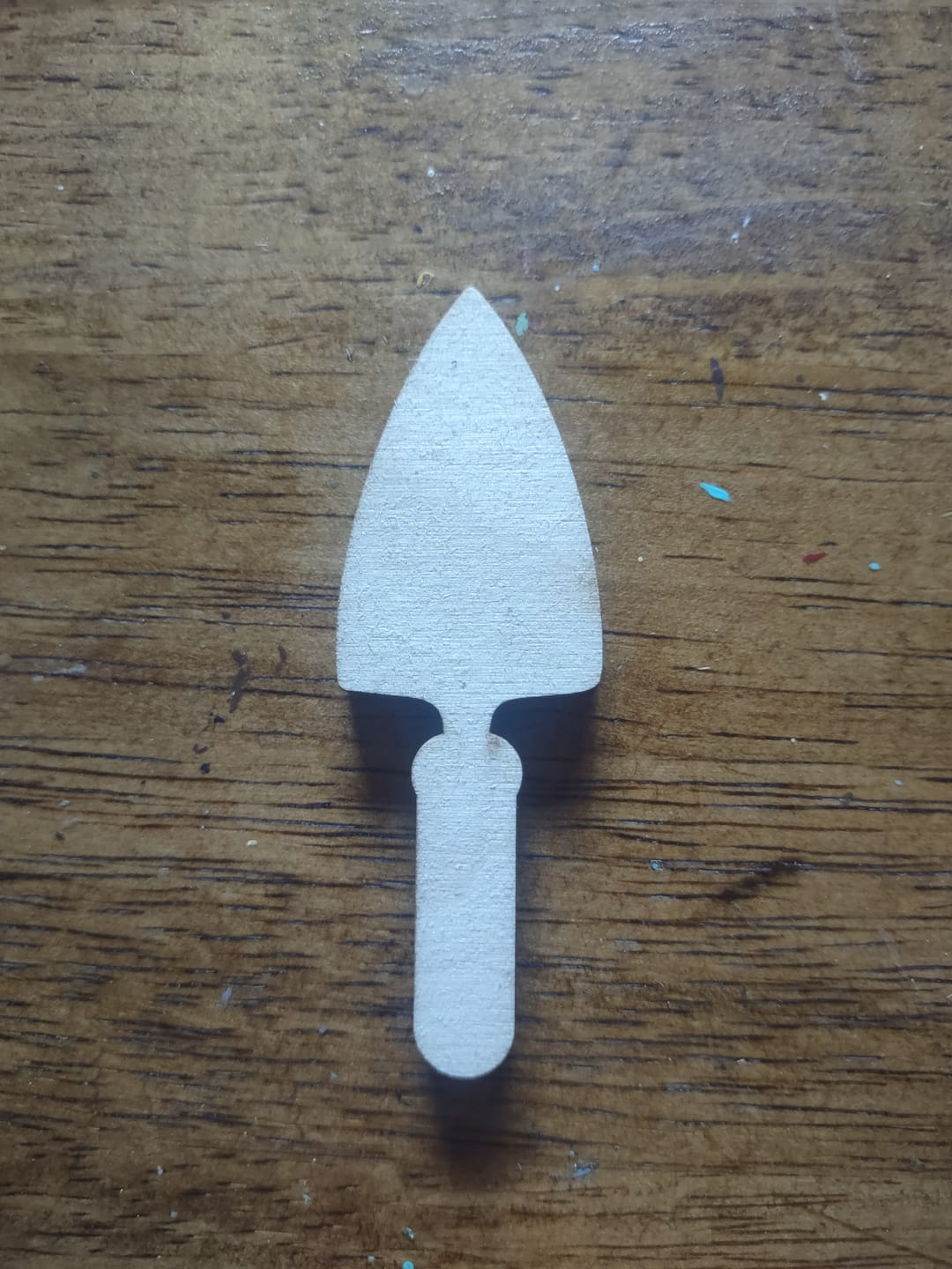 Customer photo review of Unfinished Garden Shovel Shape | DIY Craft Cutout | up to 46" DIY