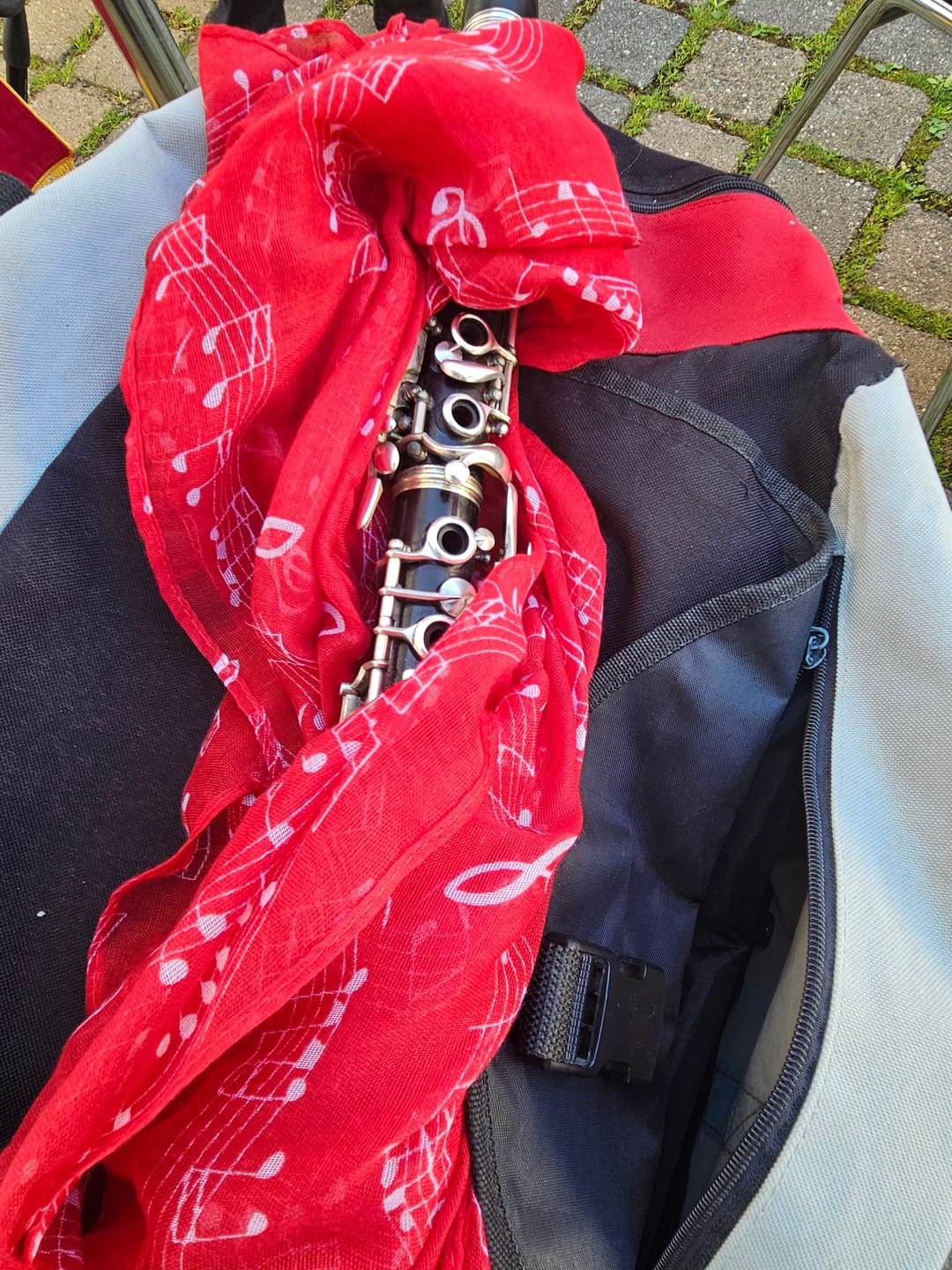 Customer photo review of Stilvolle Musiker Loop-Schals