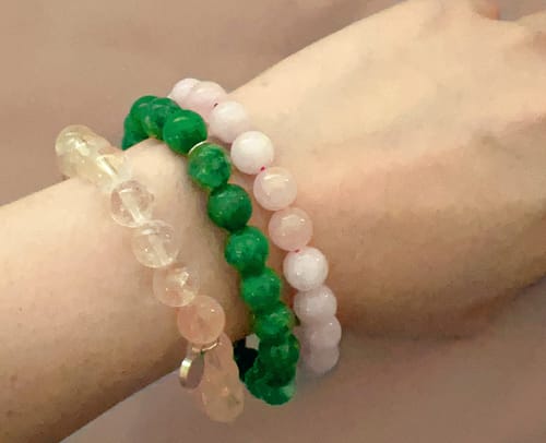Customer photo review of Clear Quartz Bracelet