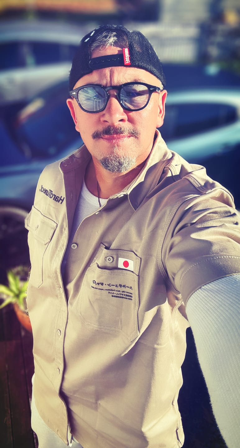 Customer photo review of Hardtuned Short Sleeve Work Shirt - Tan
