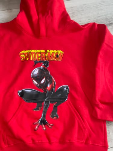 Customer photo review of Children's College hoodie