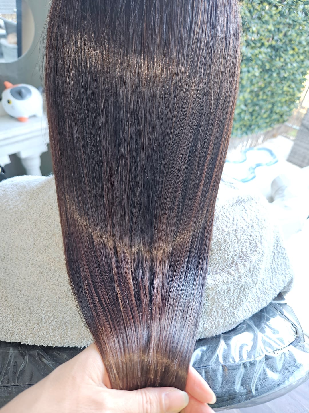 Customer photo review of Kit Lissage Indien Amla Plex 2x1L + Soin Cheveux PCA 200 ml