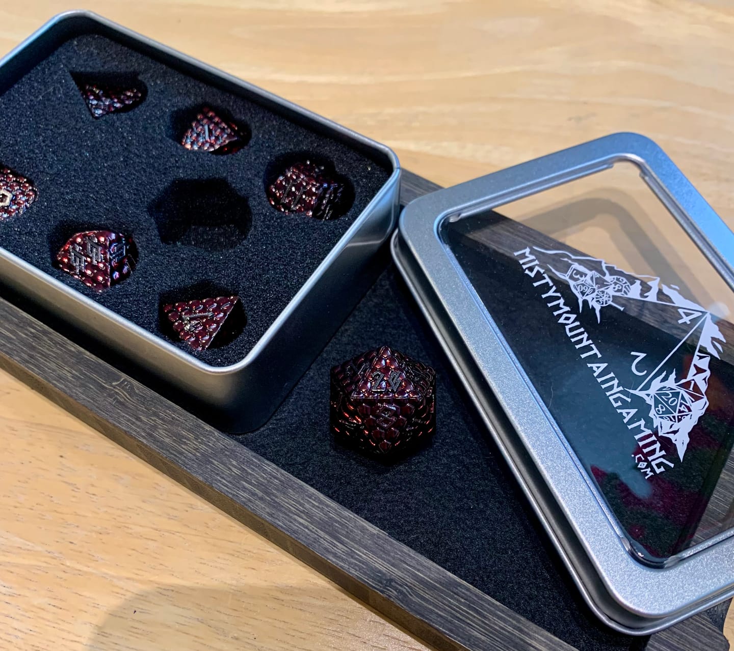 Customer photo review of Blood Red Dragon's Egg Metal Dice Set 'PRE-ORDER | SPRING EVENT DEAL'