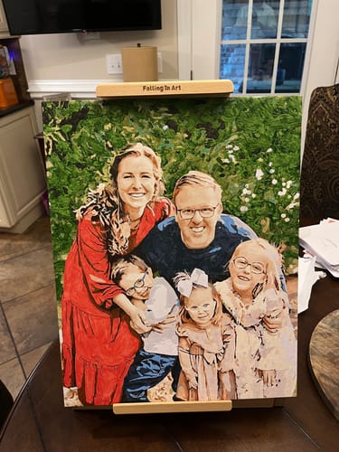 Customer photo review of Custom Paint by Numbers Kit for Personalized Artwork